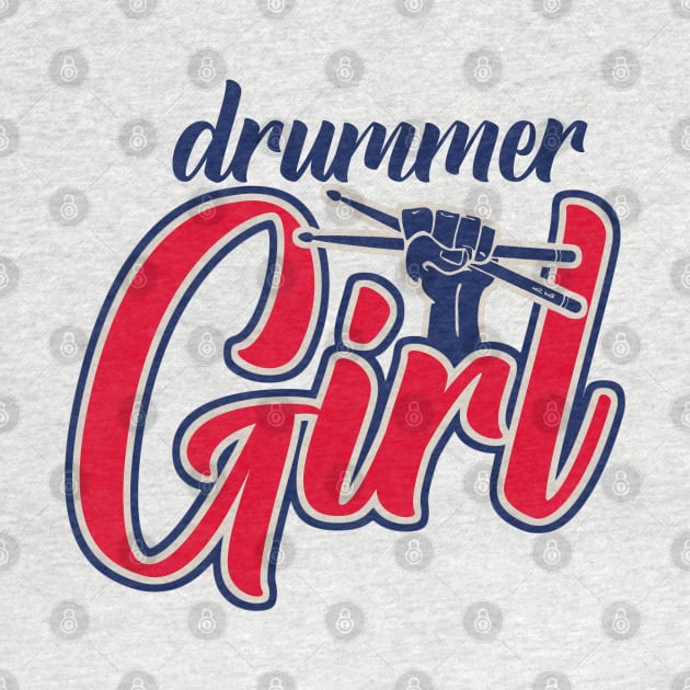 Drummer Girl Retro by Issho Ni